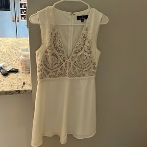 Lulu’s White Skater Dress